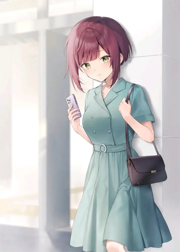 图片[4]-轻盈又俏皮 – 短发女子插画特辑-忙忙软件库