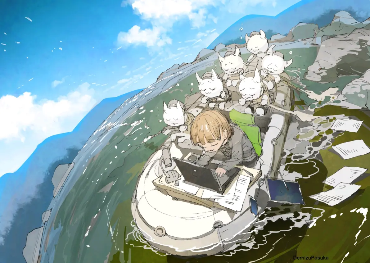 图片[10]-水波荡漾之美 – 船舶插画特辑-忙忙软件库