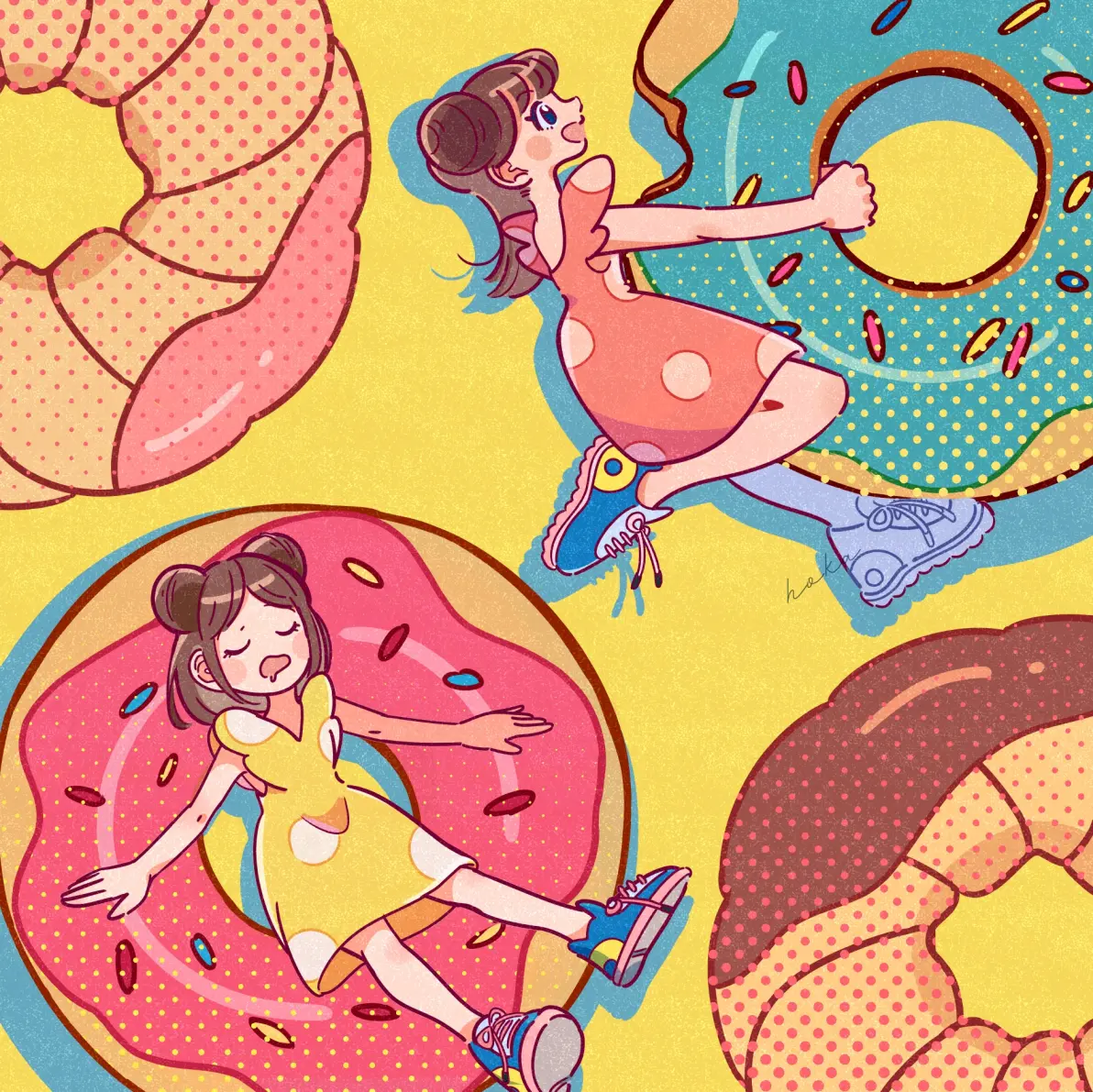 图片[1]-可爱造型♡ – 甜甜圈插画特辑-忙忙软件库