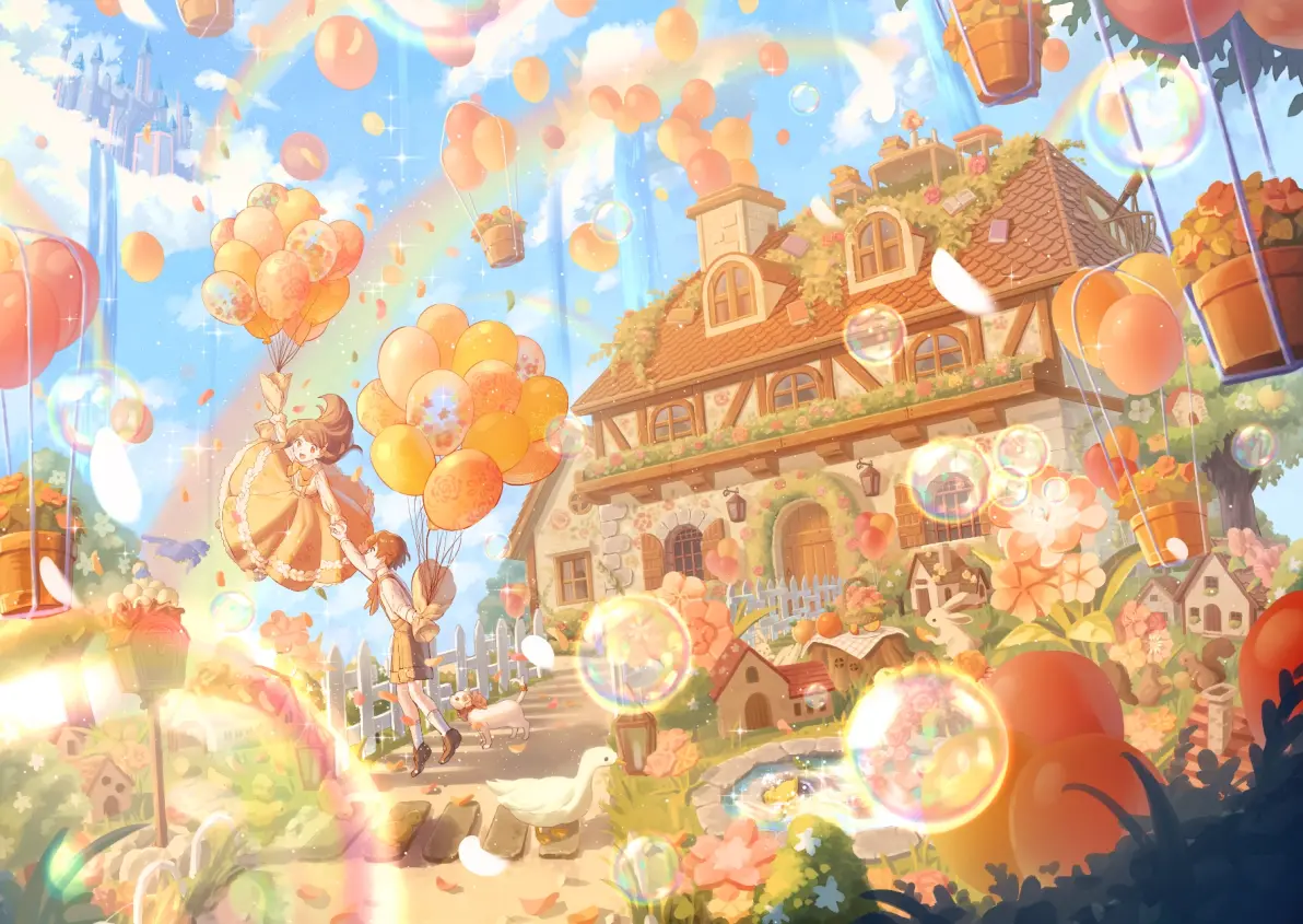 图片[3]-短暂的虹色光辉 – 肥皂泡插画特辑-忙忙软件库