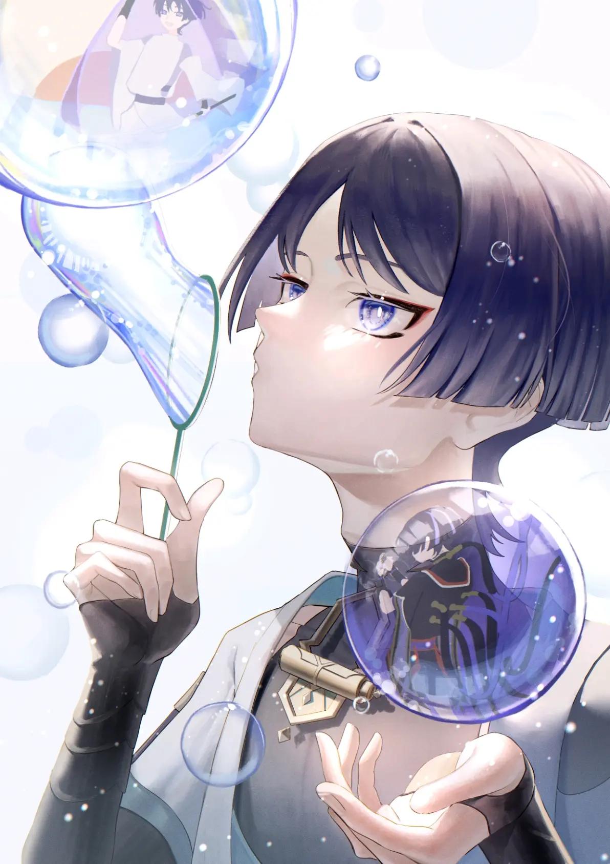 图片[9]-短暂的虹色光辉 – 肥皂泡插画特辑-忙忙软件库