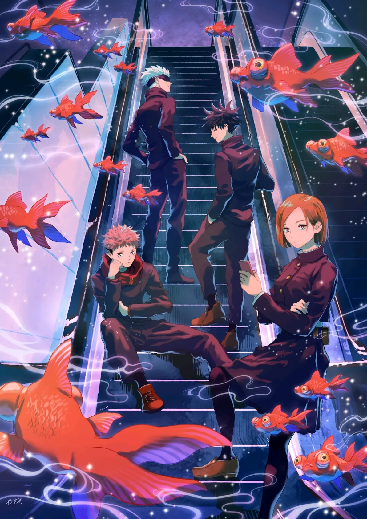 图片[6]-优雅泳姿 – 金鱼插画特辑-忙忙软件库