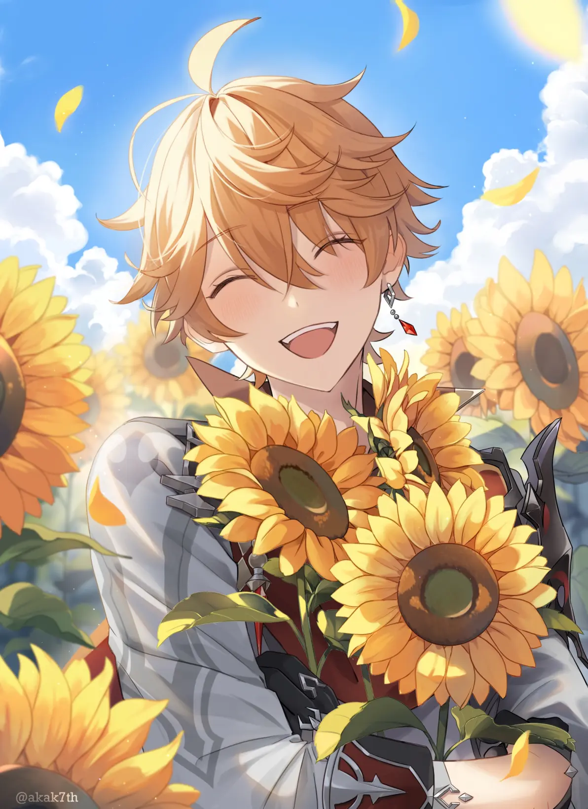 图片[3]-象征夏天的花卉 – 向日葵插画特辑-忙忙软件库