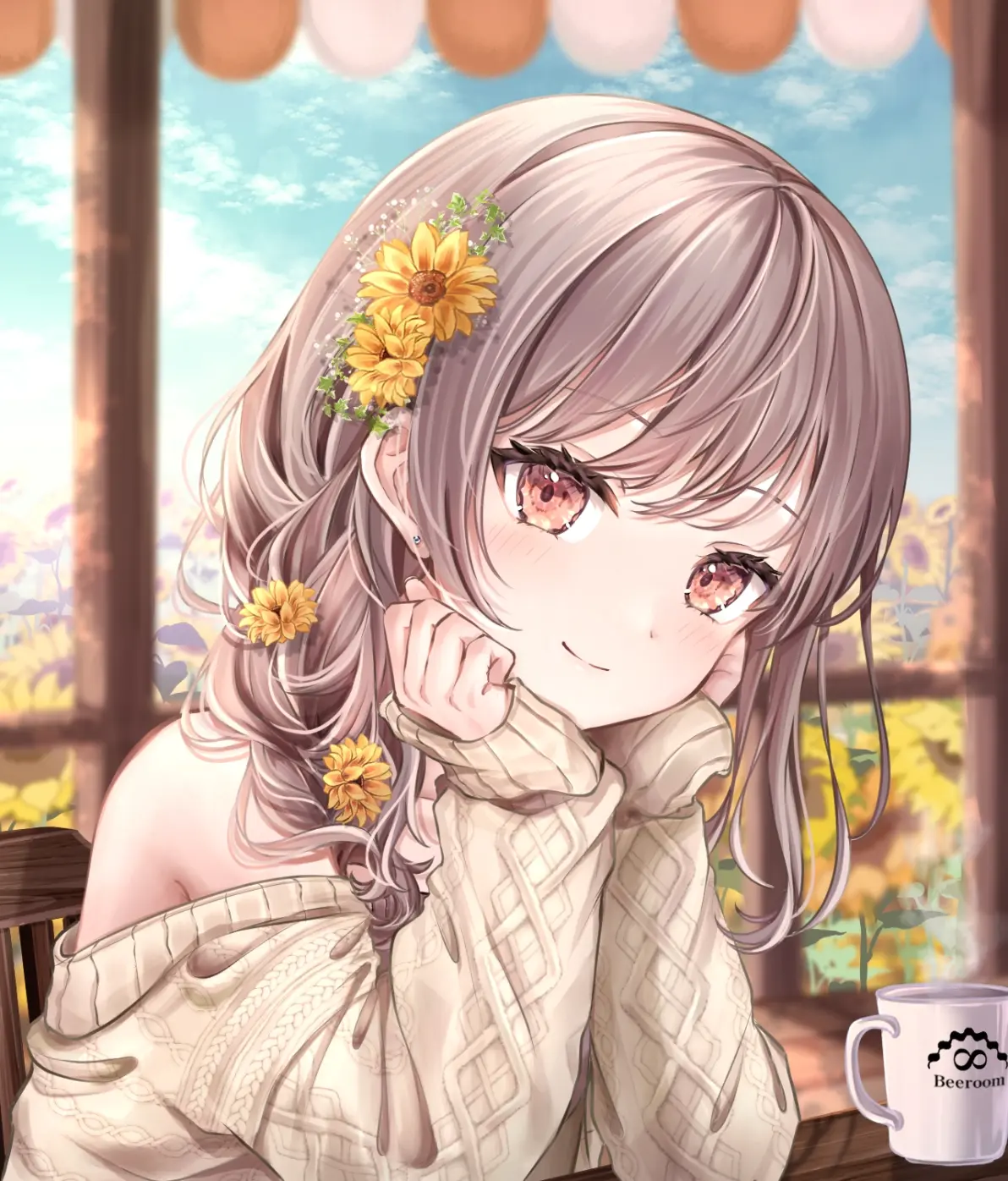 图片[5]-象征夏天的花卉 – 向日葵插画特辑-忙忙软件库