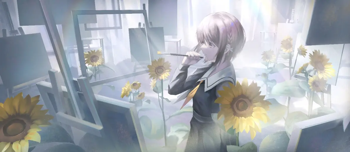 图片[9]-象征夏天的花卉 – 向日葵插画特辑-忙忙软件库