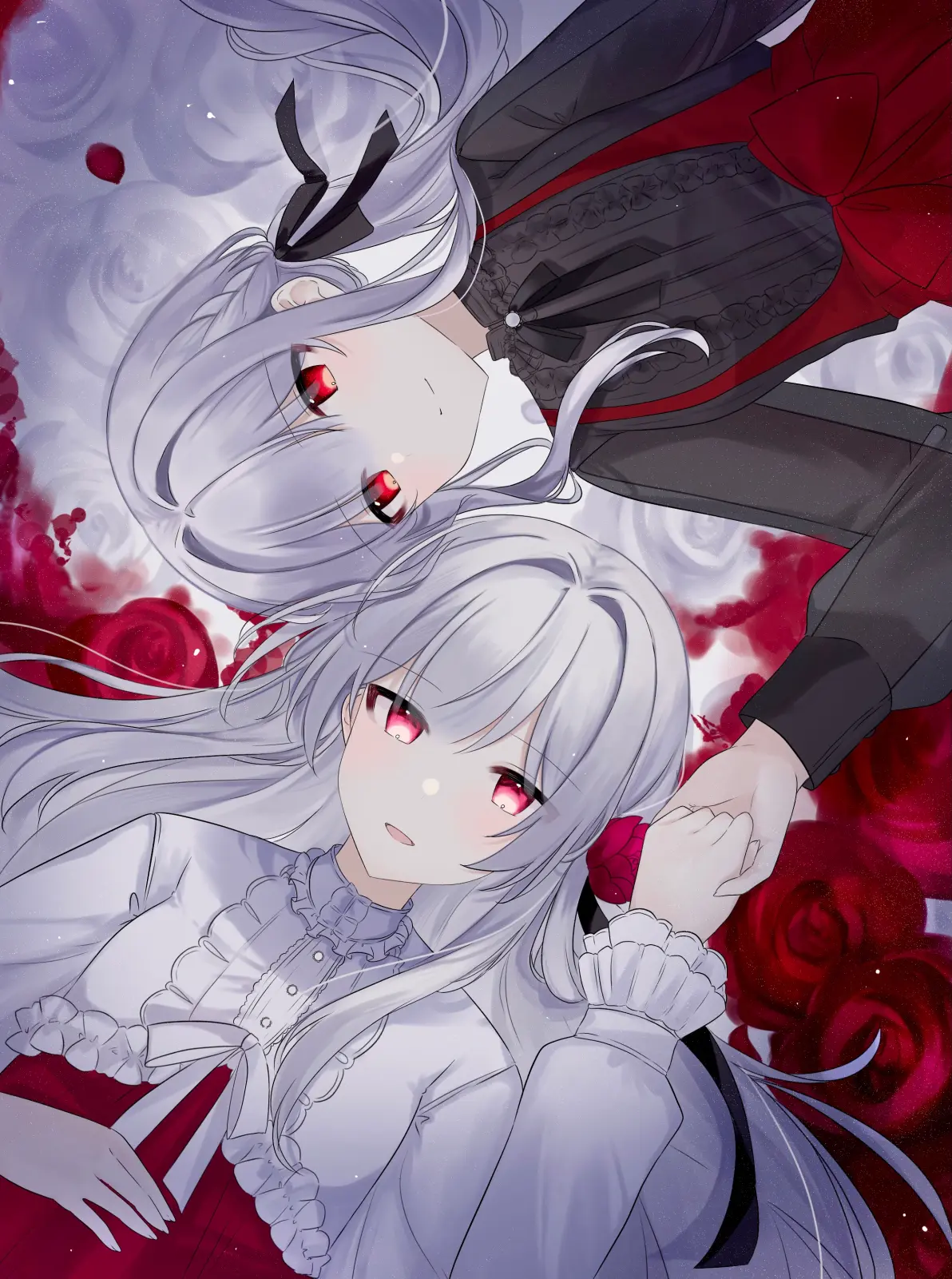 图片[4]-神秘的对比 – 银白发赤瞳角色插画特辑-忙忙软件库