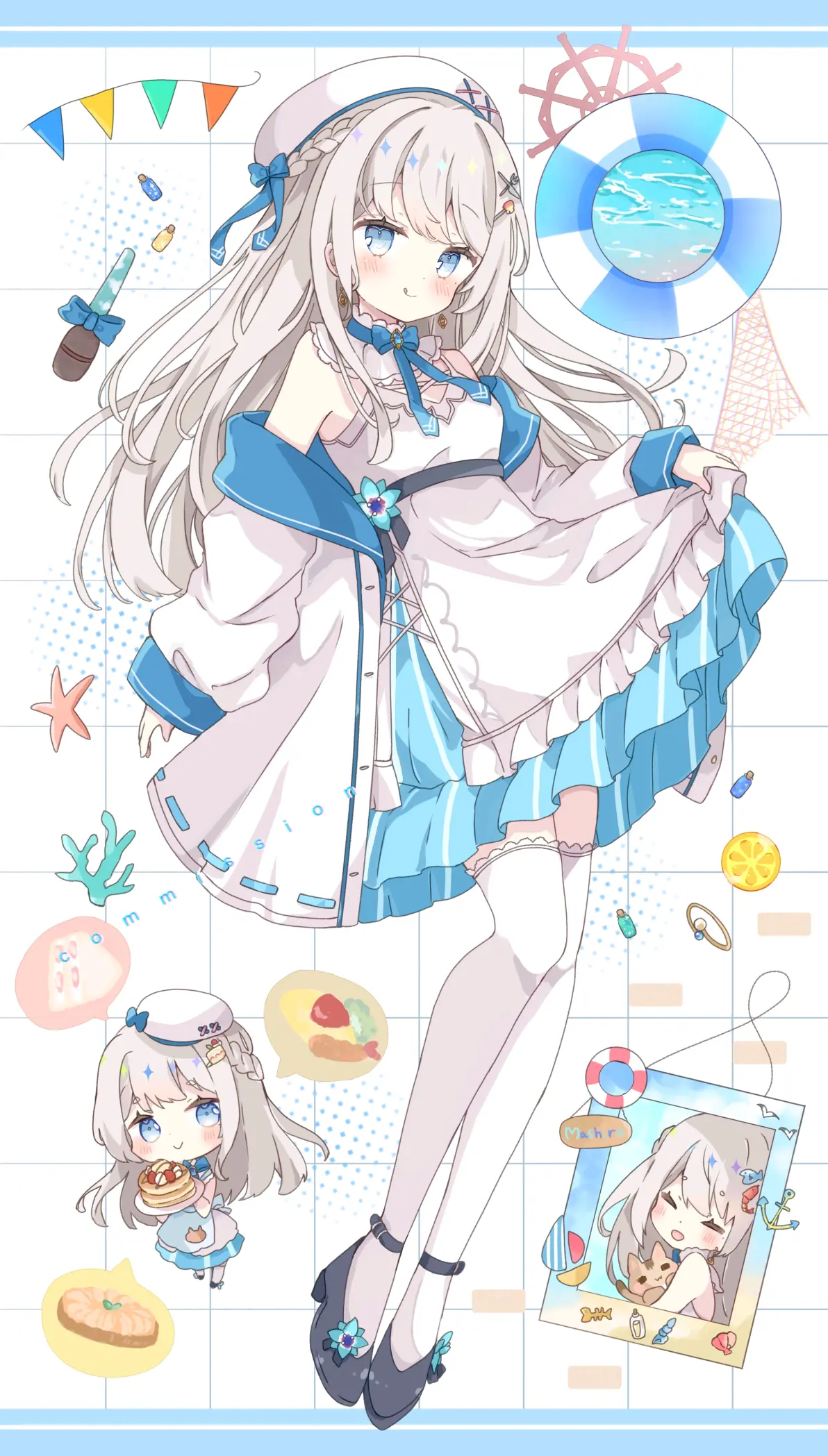 图片[12]-神秘的对比 – 银白发赤瞳角色插画特辑-忙忙软件库