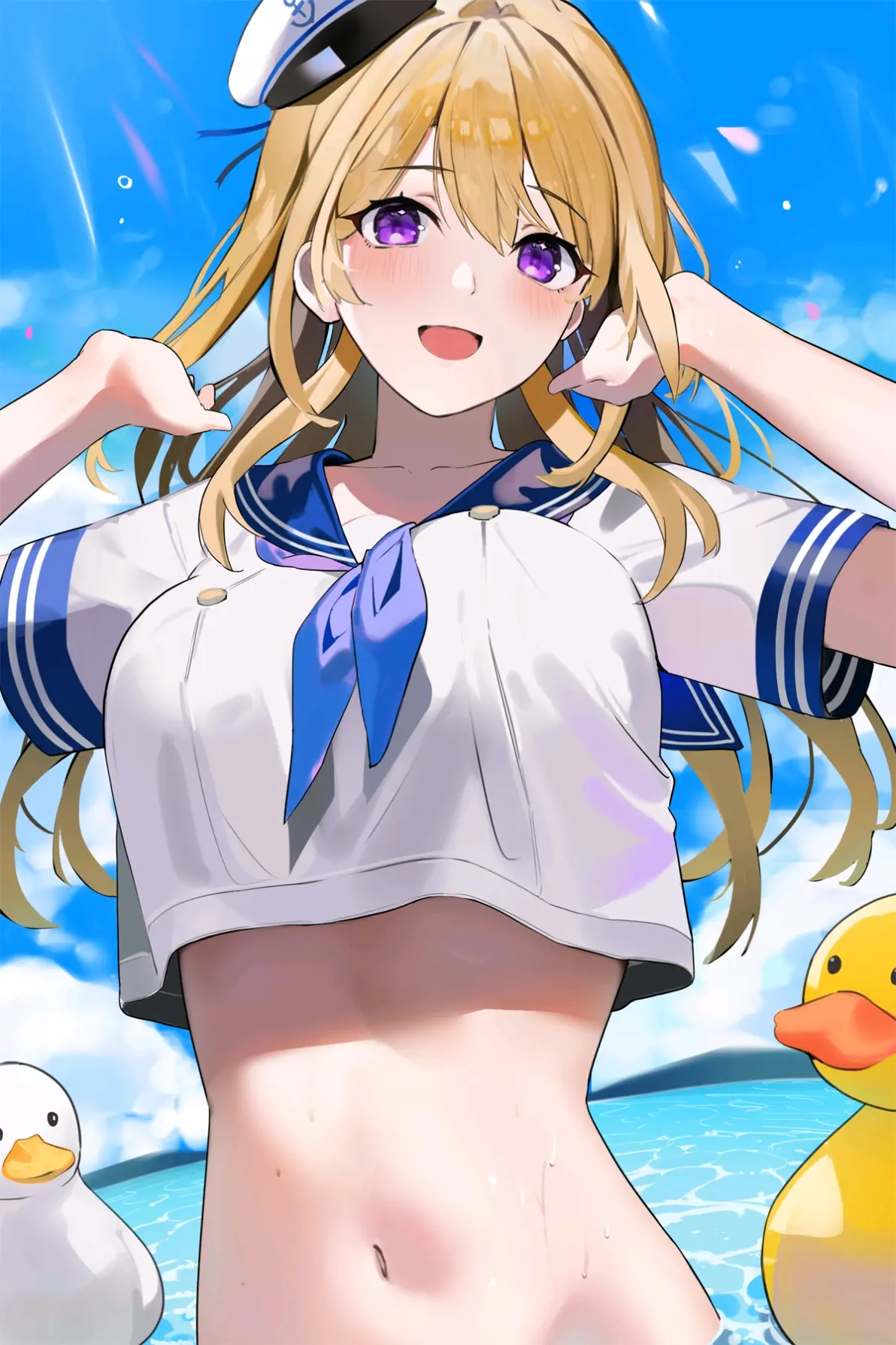 图片[6]-可爱水蓝翻领♡ – 水手凤穿搭插画特辑-忙忙软件库