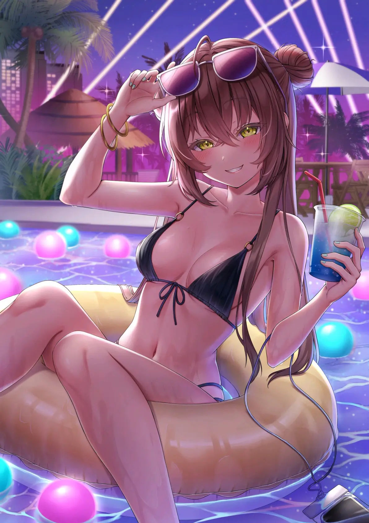 图片[6]-绝对上镜♡ – 夜间泳池插画特辑-忙忙软件库