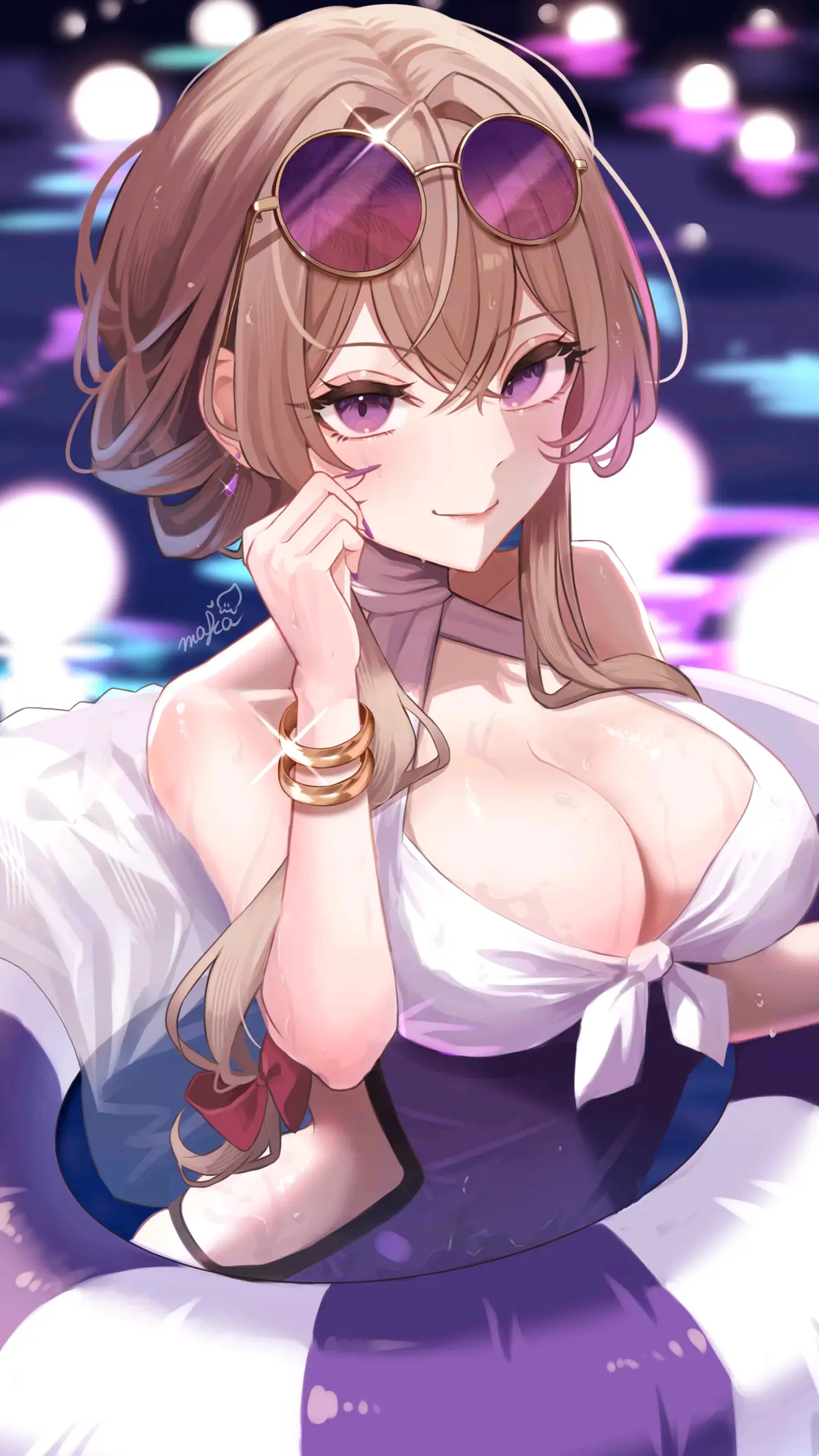 图片[7]-绝对上镜♡ – 夜间泳池插画特辑-忙忙软件库