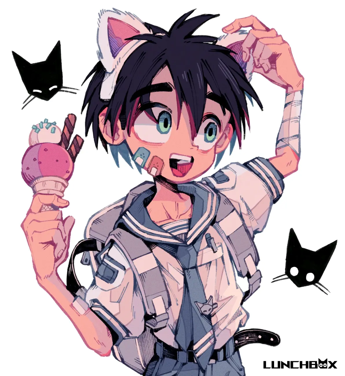 图片[1]-凉爽又甜美♡ – 冰淇淋插画特辑-忙忙软件库