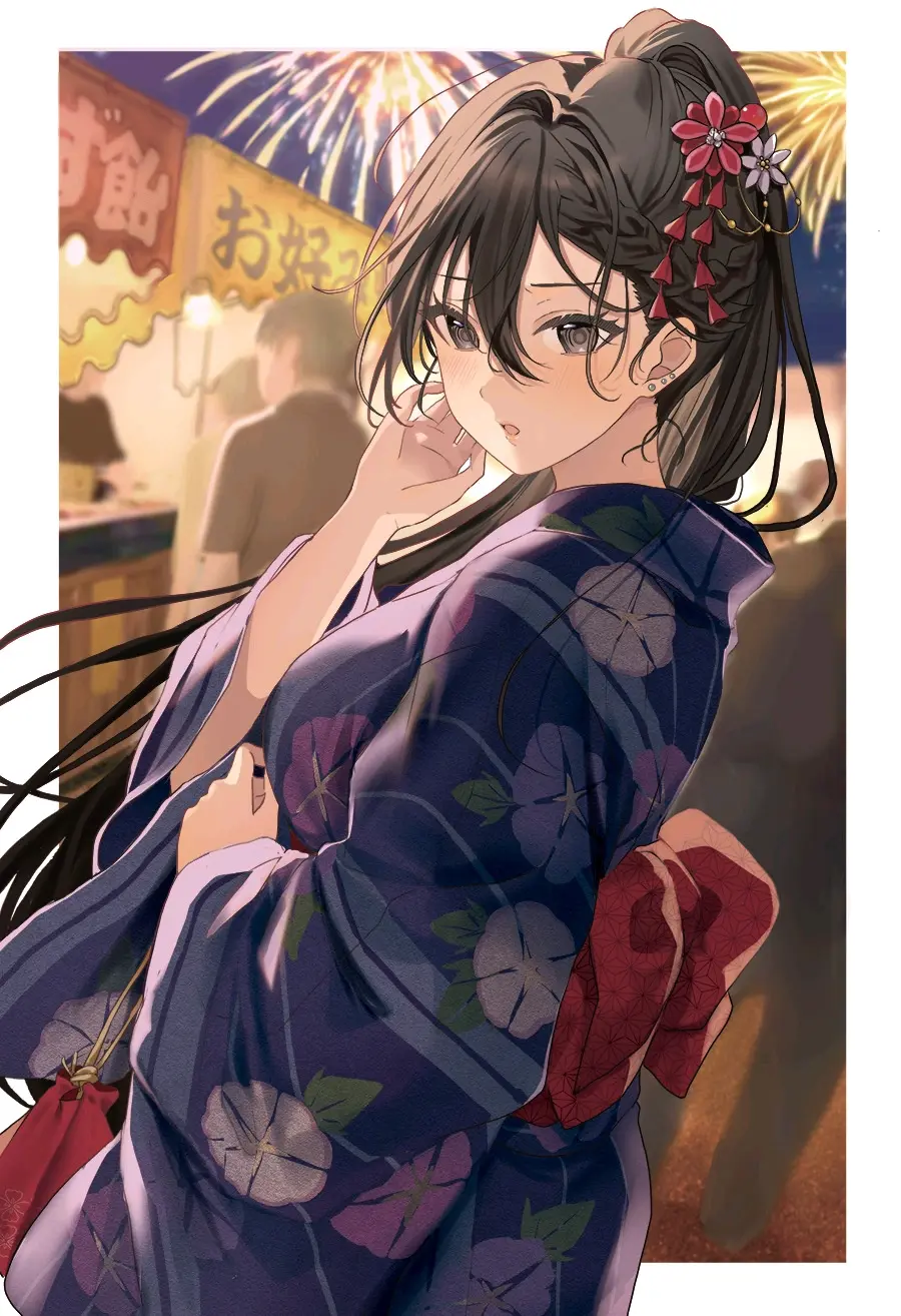 图片[4]-夏日风情♡ – 浴衣女子插画特辑-忙忙软件库