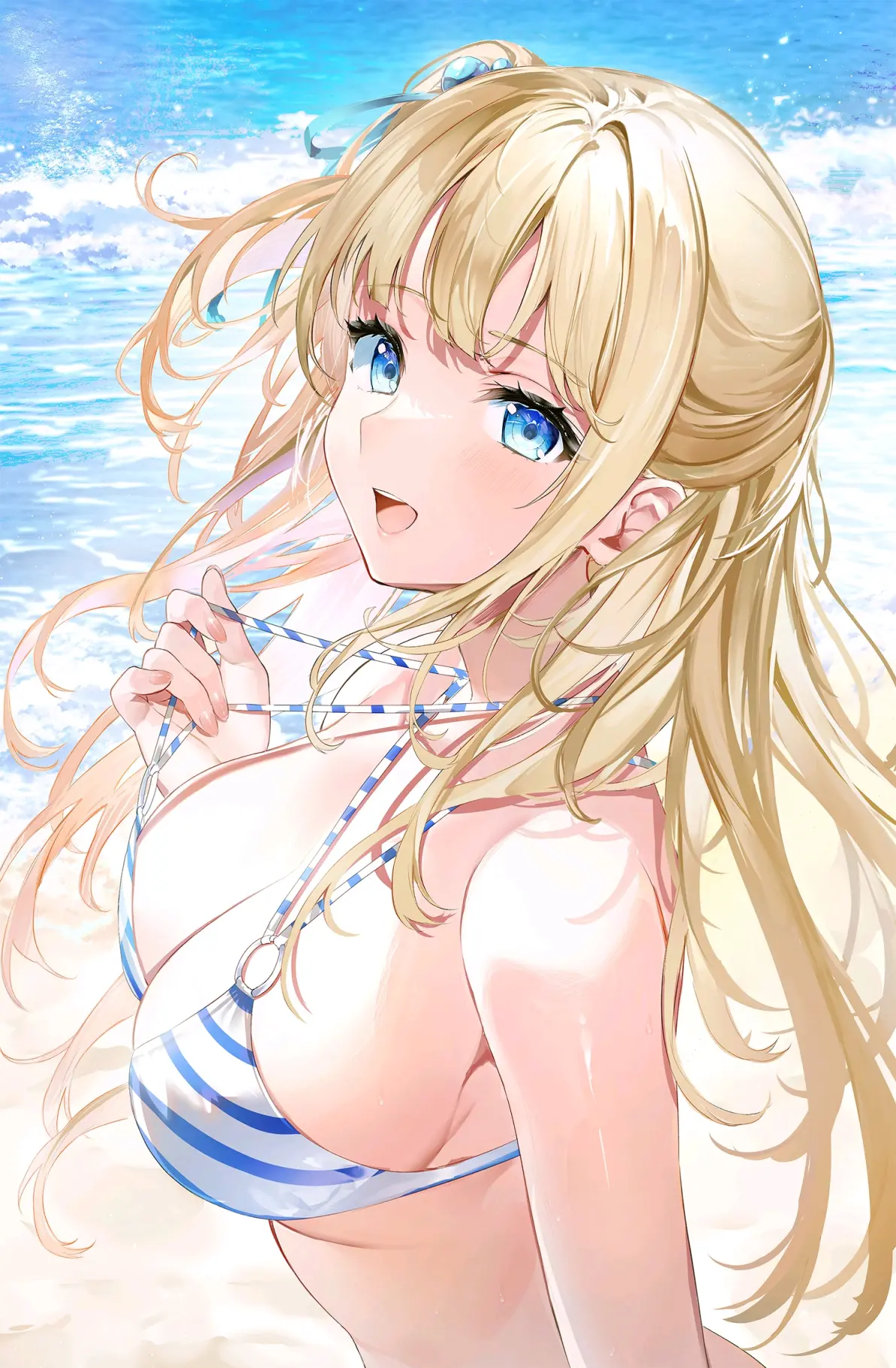 图片[2]-海边的亮点♡ – 花纹比基尼插画特辑-忙忙软件库