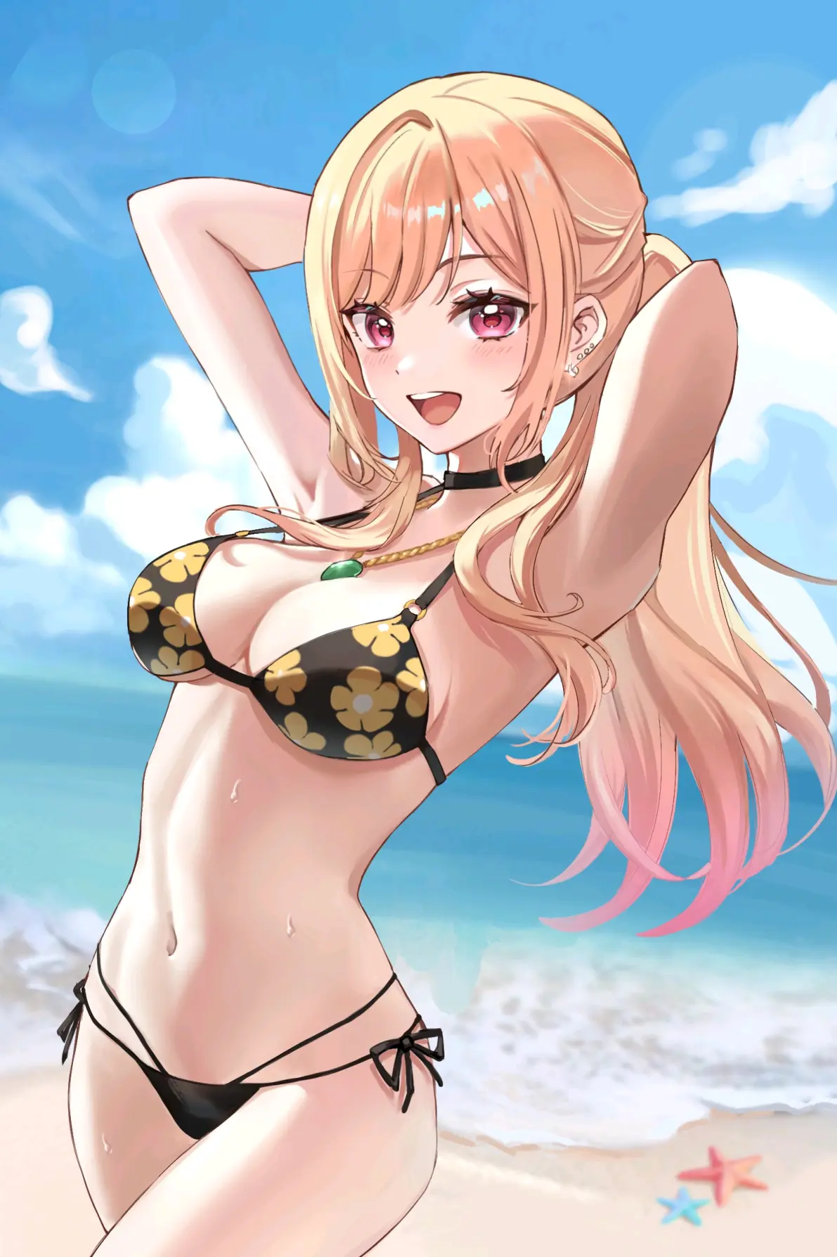 图片[7]-海边的亮点♡ – 花纹比基尼插画特辑-忙忙软件库