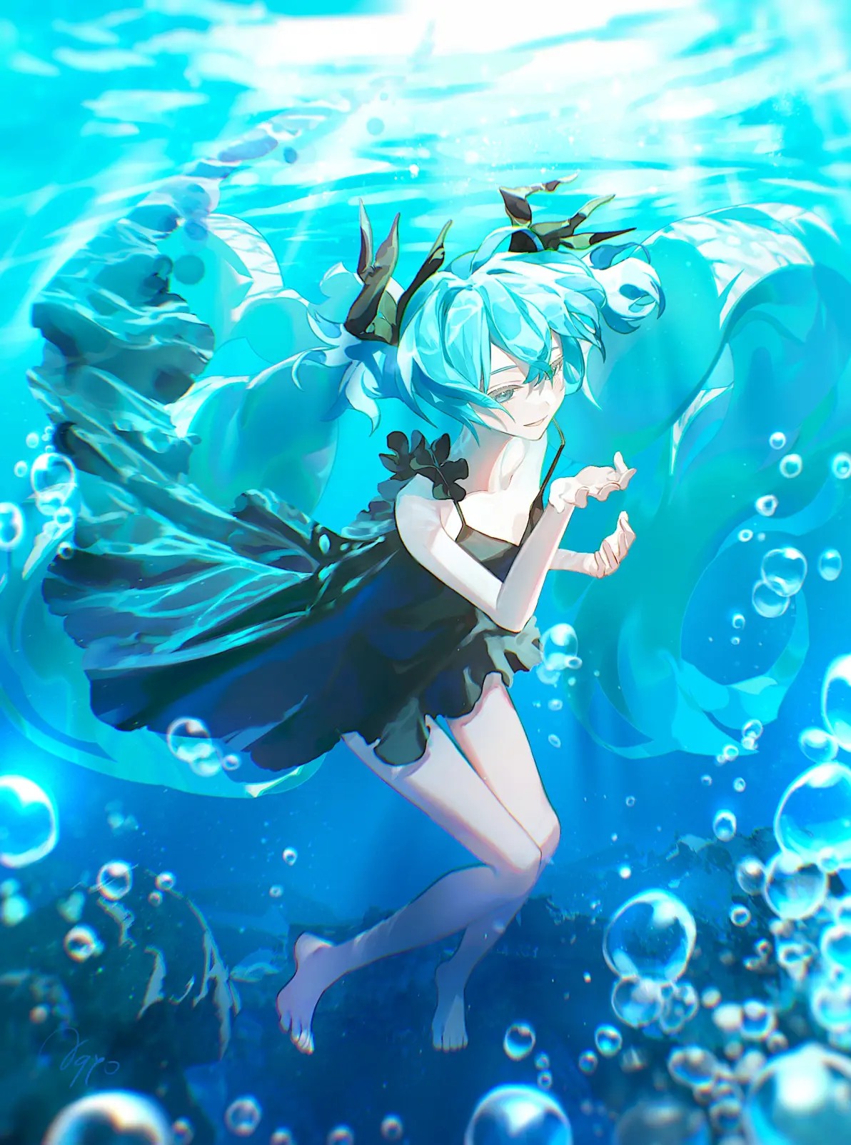 图片[7]-优雅魅力 – 黑色连衣裙插画特辑-忙忙软件库