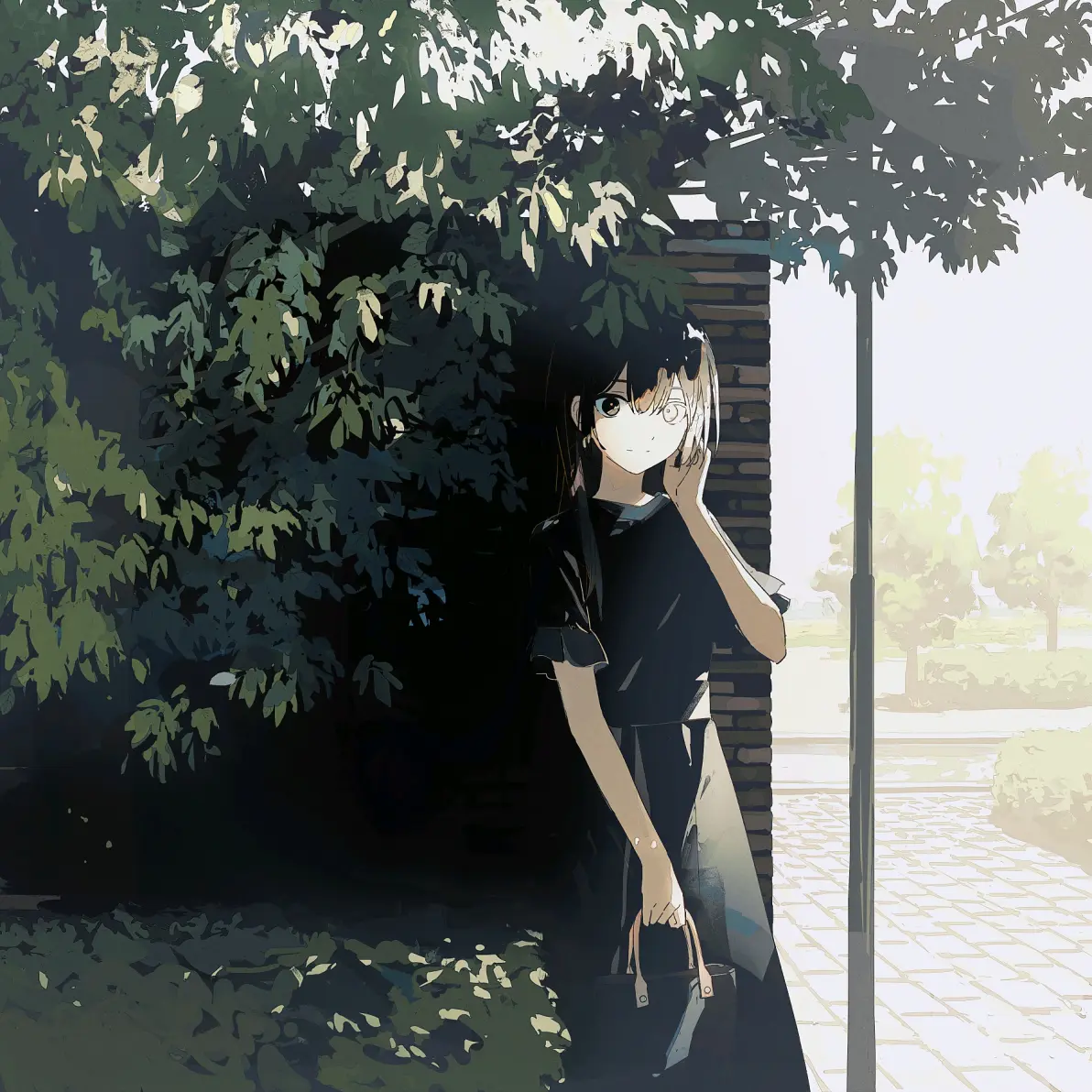 图片[8]-优雅魅力 – 黑色连衣裙插画特辑-忙忙软件库