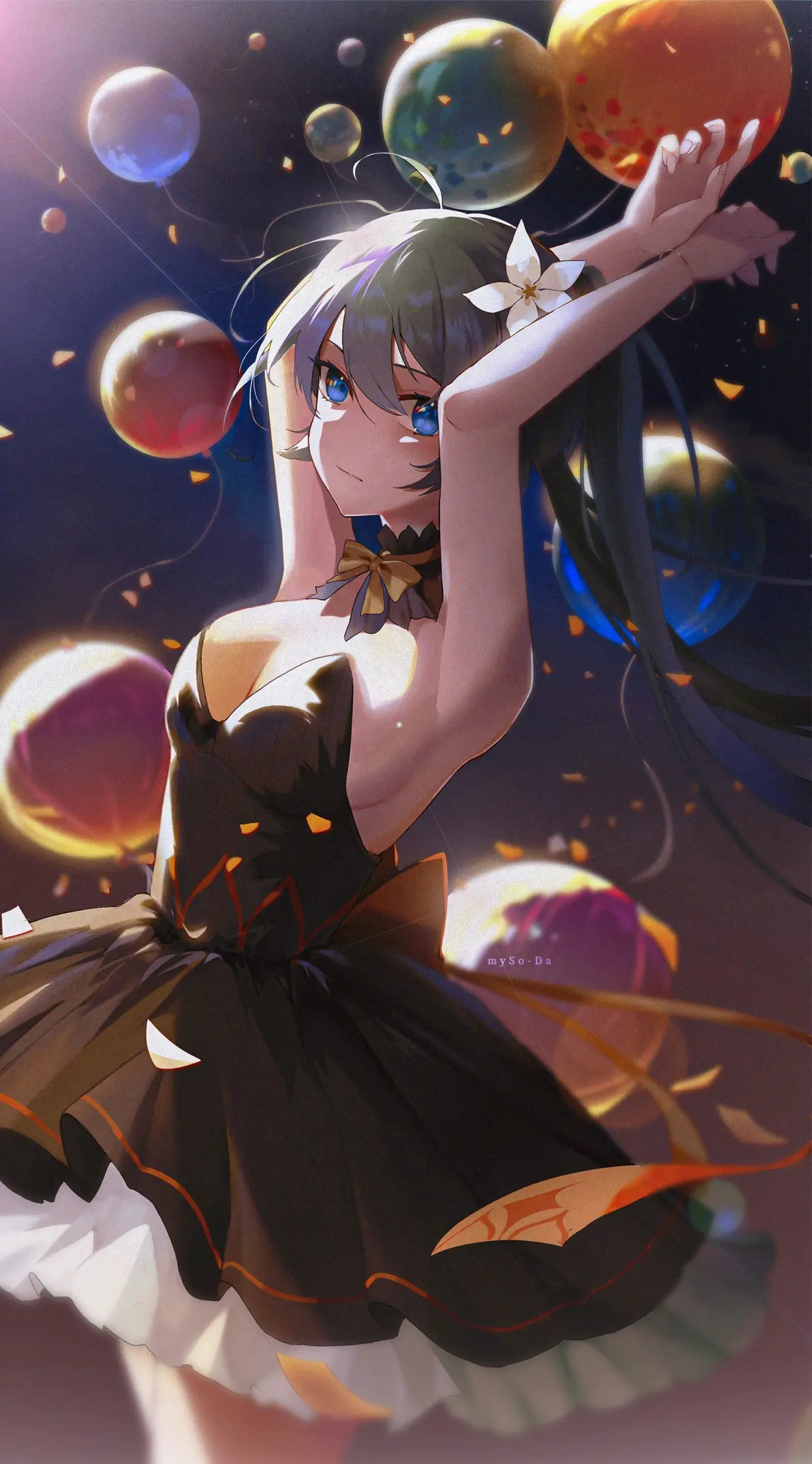 图片[4]-优雅魅力 – 黑色连衣裙插画特辑-忙忙软件库