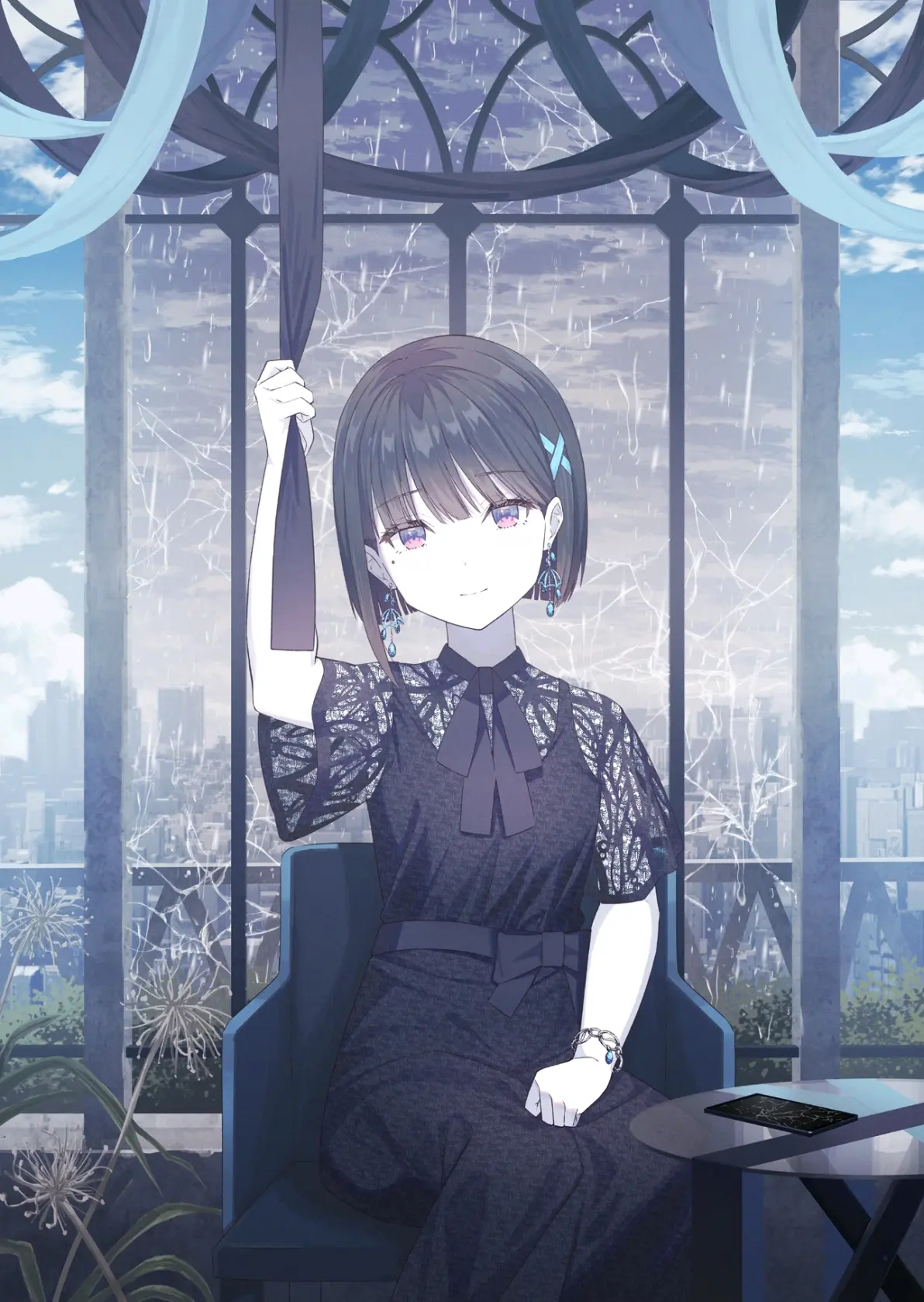 图片[11]-优雅魅力 – 黑色连衣裙插画特辑-忙忙软件库