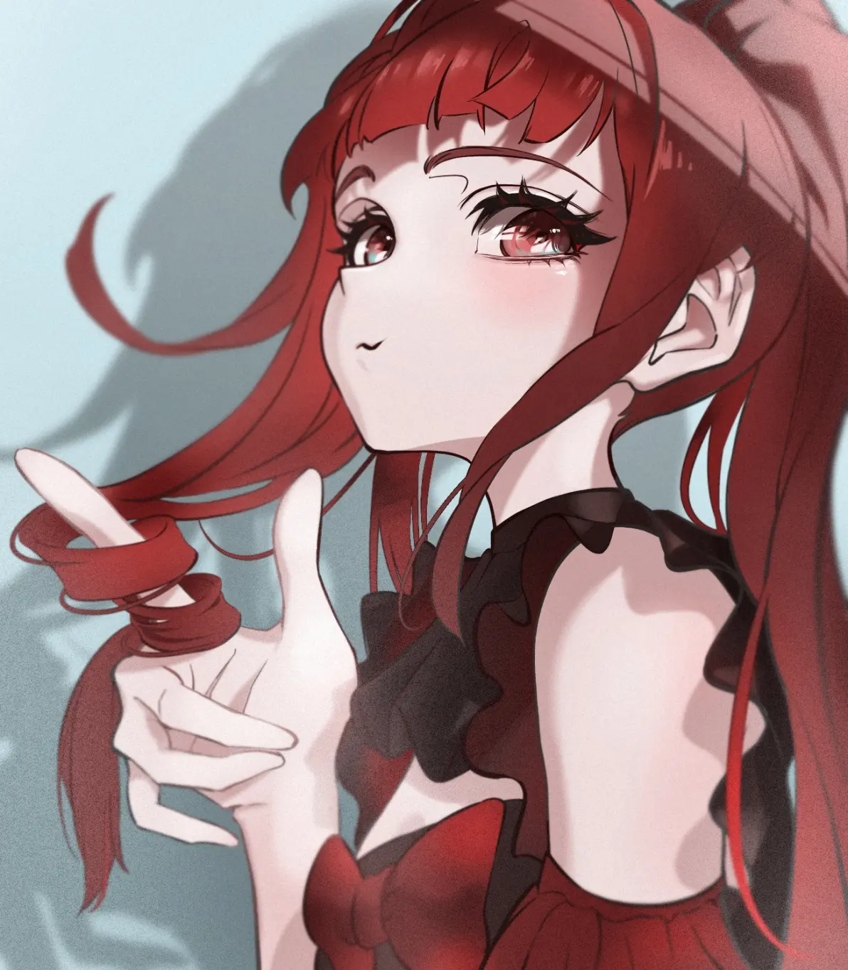 图片[9]-鲜艳又可爱♡ – 红发女子插画特辑-忙忙软件库