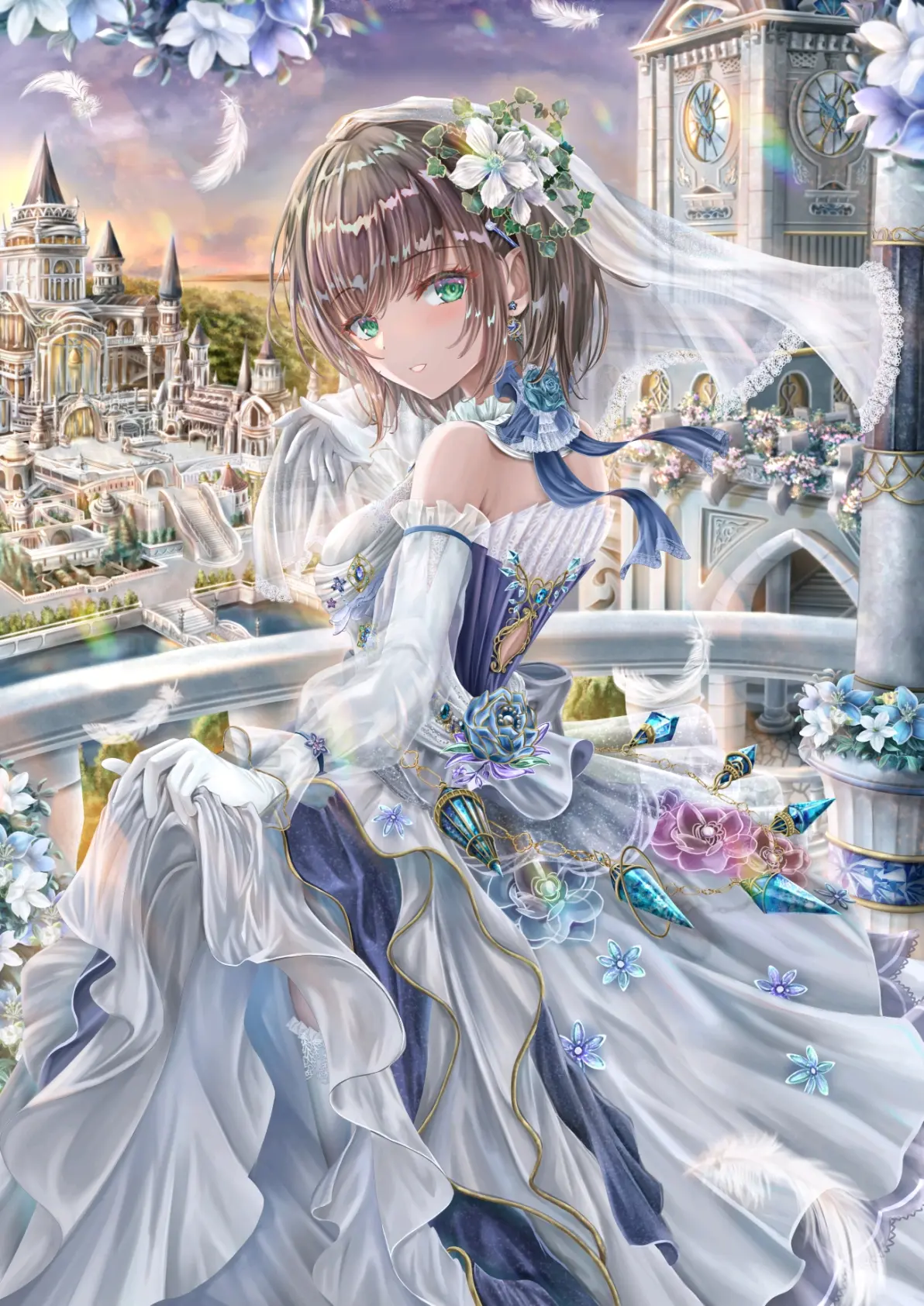 图片[7]-包裹幸福的瞬间♡ – 婚纱插画特辑-忙忙软件库