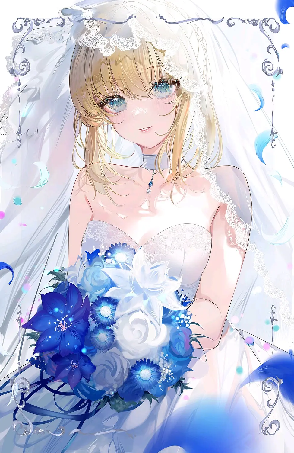 图片[4]-包裹幸福的瞬间♡ – 婚纱插画特辑-忙忙软件库