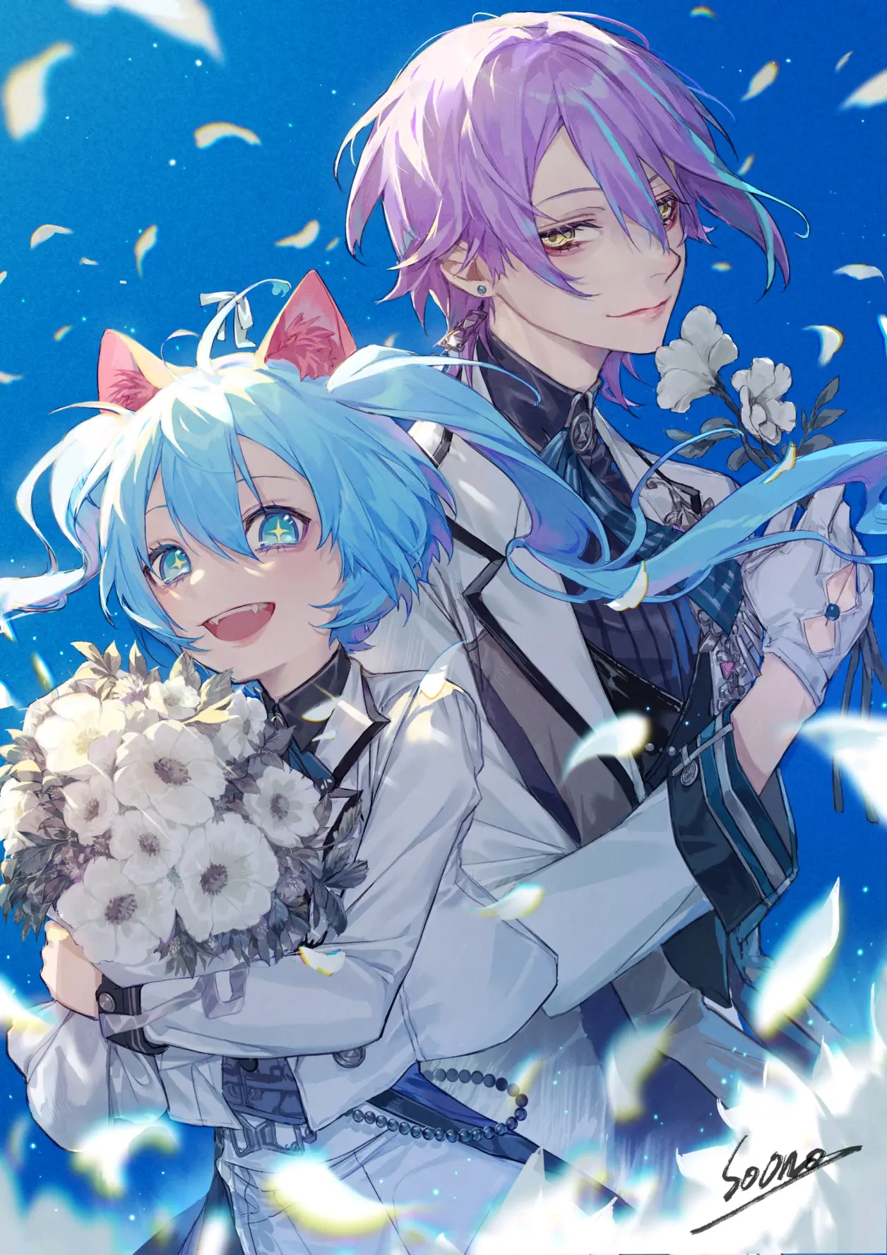 图片[11]-清新绽放 – 白色花卉插画特辑-忙忙软件库