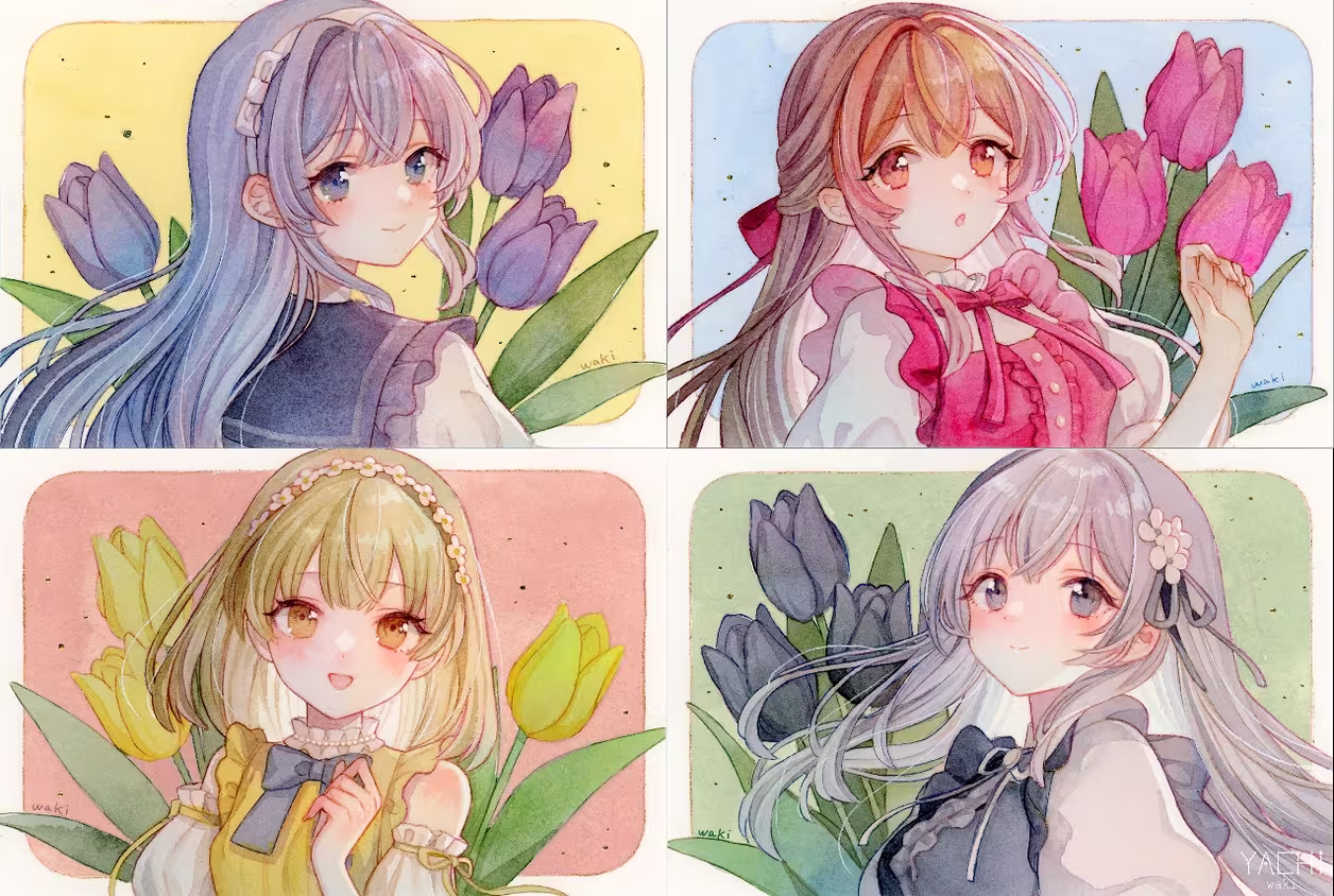 图片[4]-灌注思念 -郁金香插画特辑-忙忙软件库