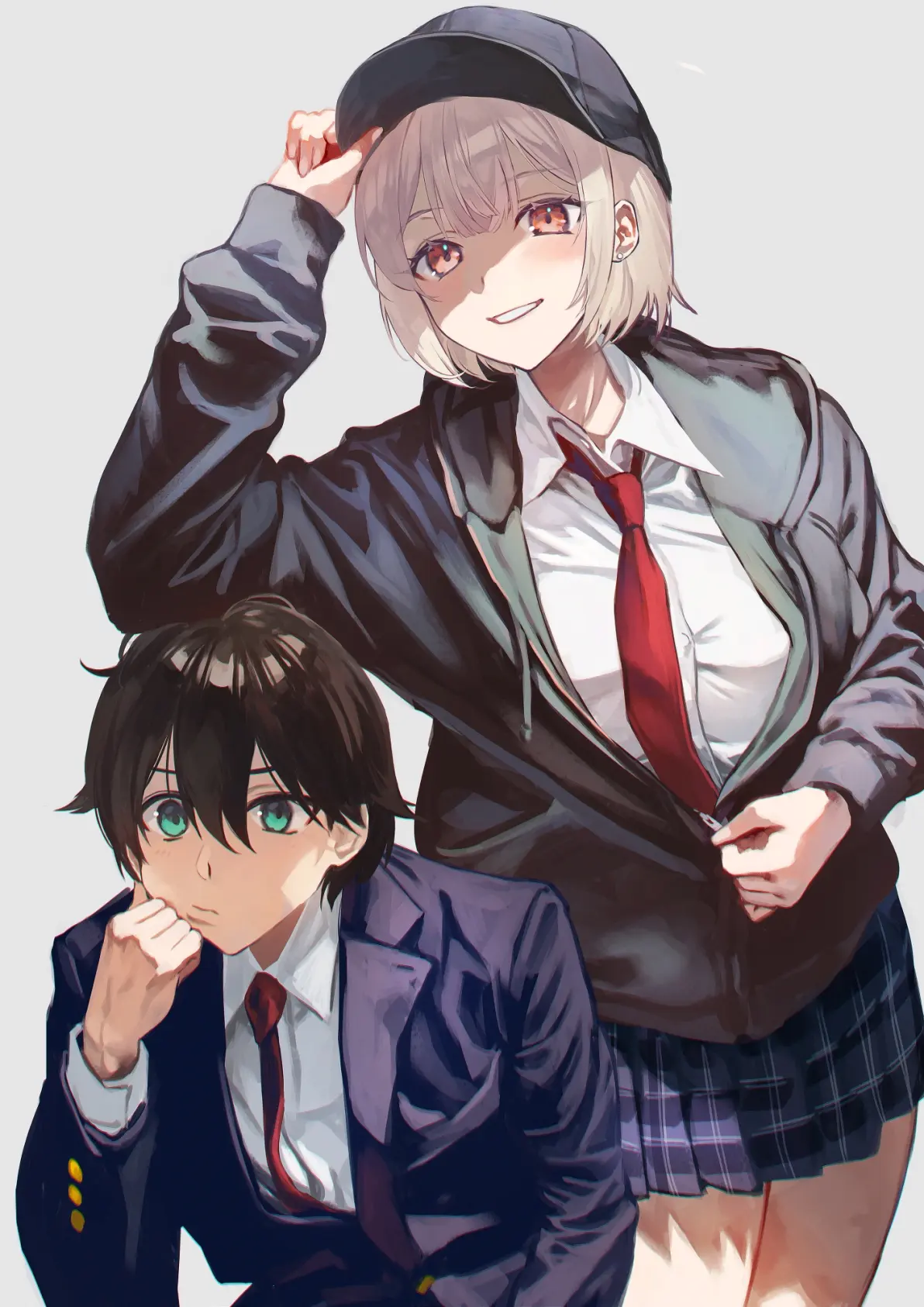 图片[11]-轻松休闲♡ – 校服×开衫卫衣女子插画特辑-忙忙软件库