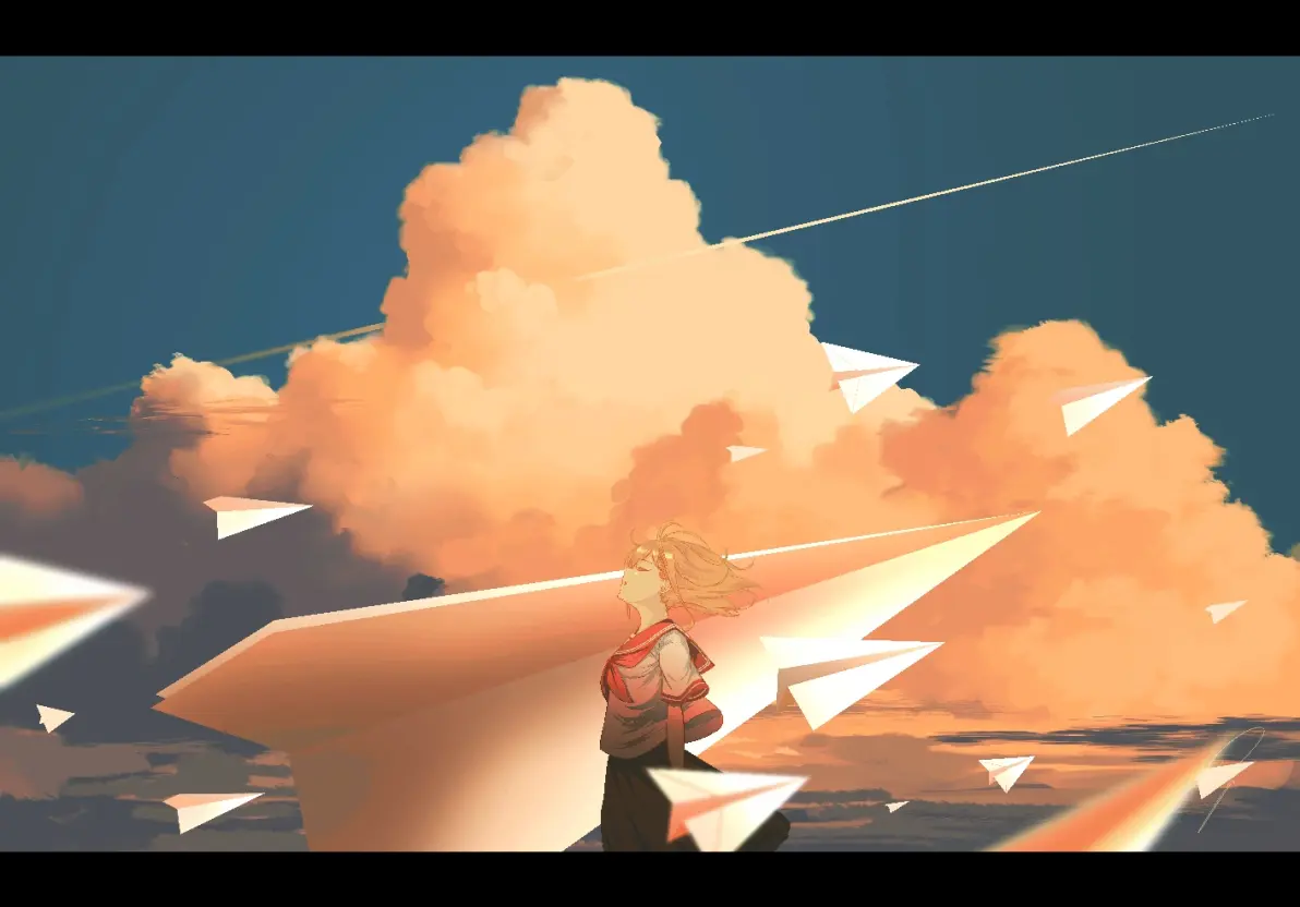 图片[12]-随风飞舞/纸飞机插画特辑-忙忙软件库