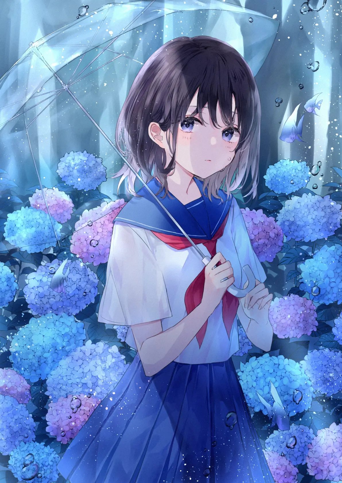 图片[13]-为雨景增色/绣球花插画特辑-忙忙软件库