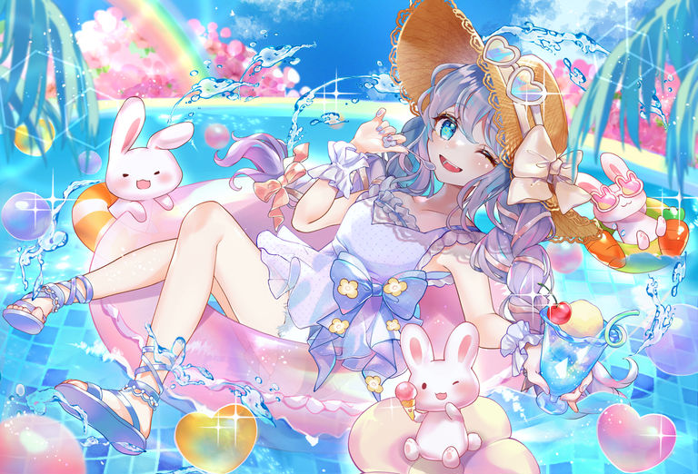 图片[6]-清纯可人/麻花辫女子插画特辑-忙忙软件库