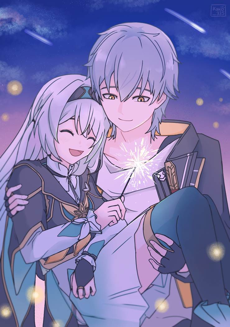 图片[2]-它迎着朝阳绽放《崩坏：星穹铁道》流萤插画壁纸图片-忙忙软件库