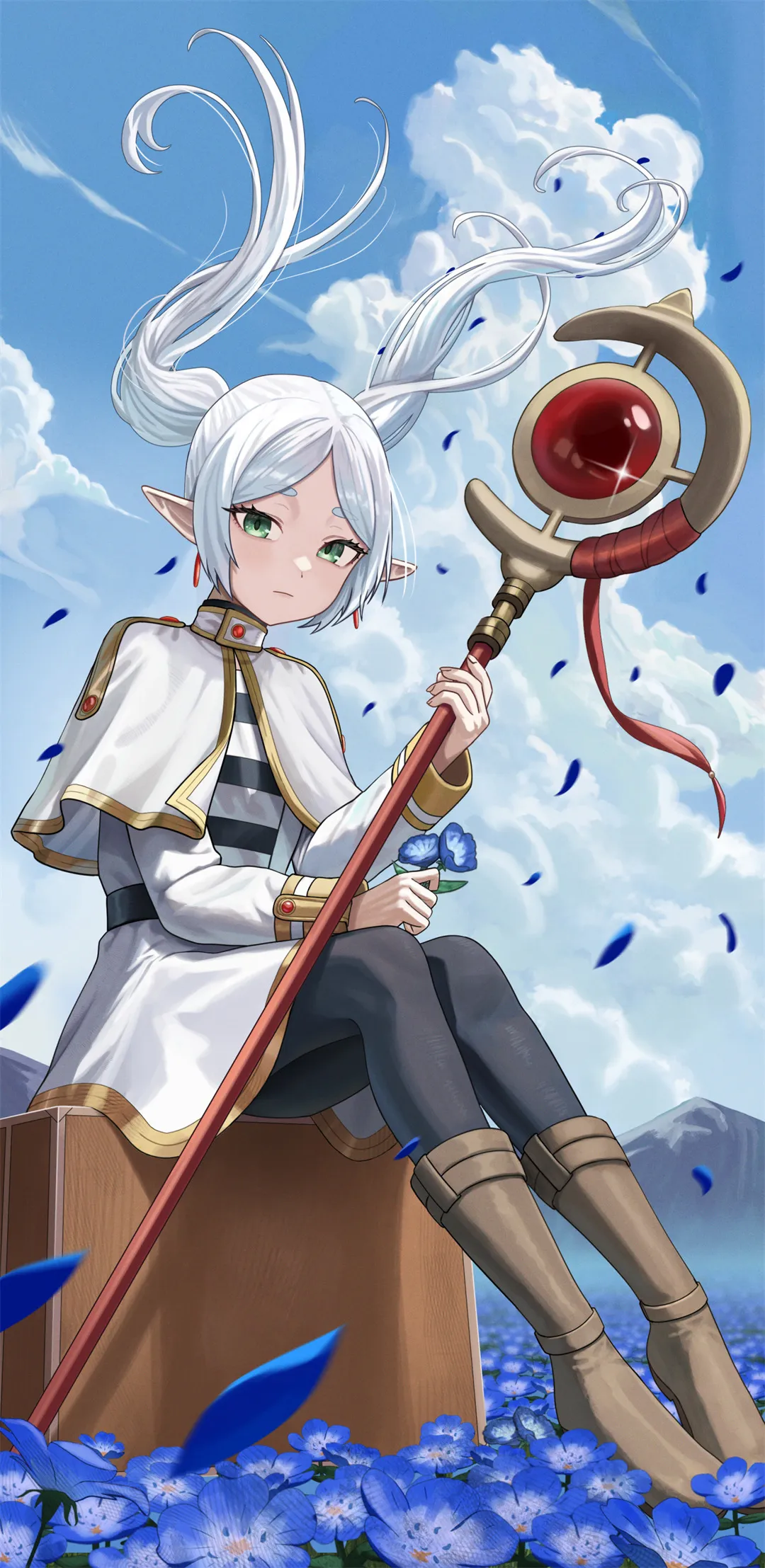 图片[8]-动漫美图 | 听喜欢的歌，吹傍晚的风，看太阳缓缓落下-忙忙软件库