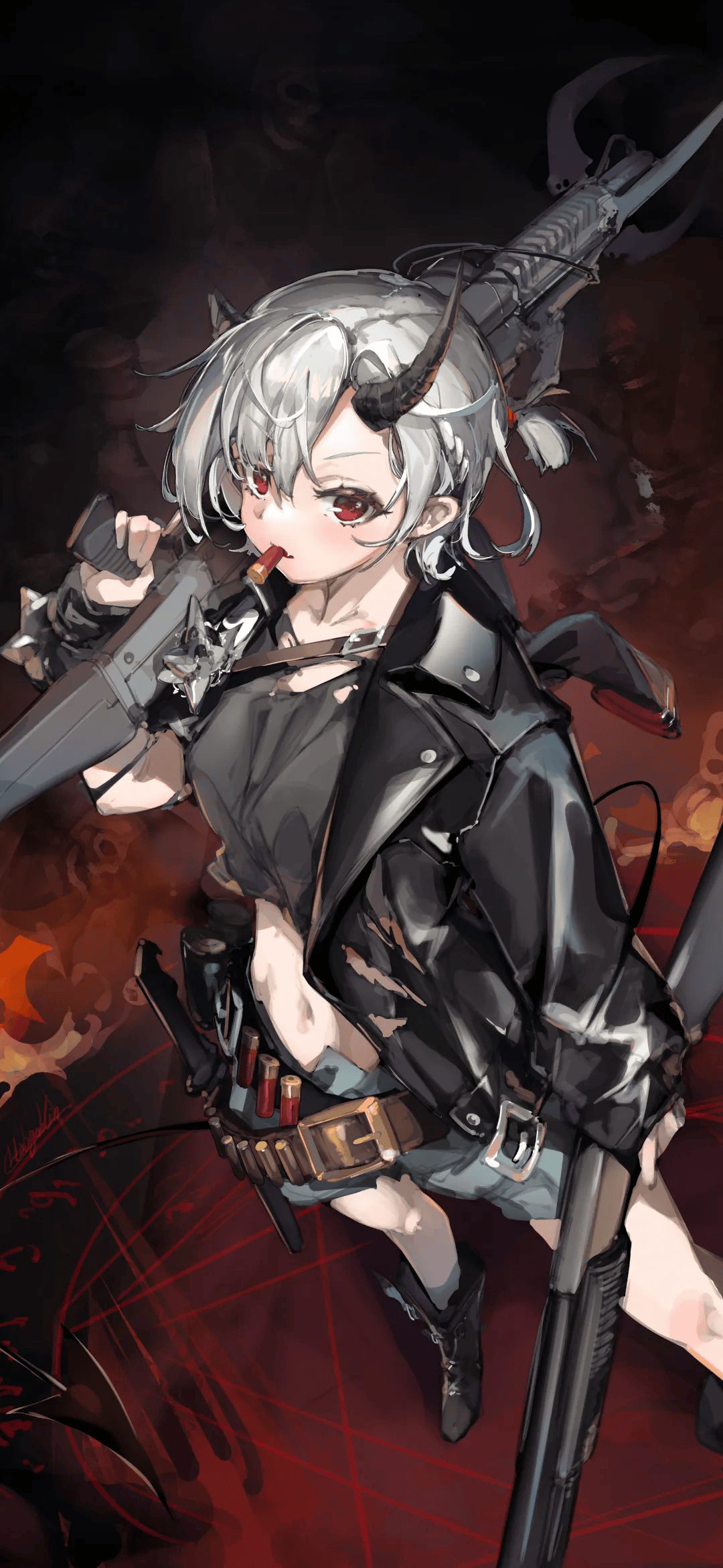 图片[10]-白发 JK 美少女风纪委员阿米莉亚 原神小胡桃插画大赏-忙忙软件库