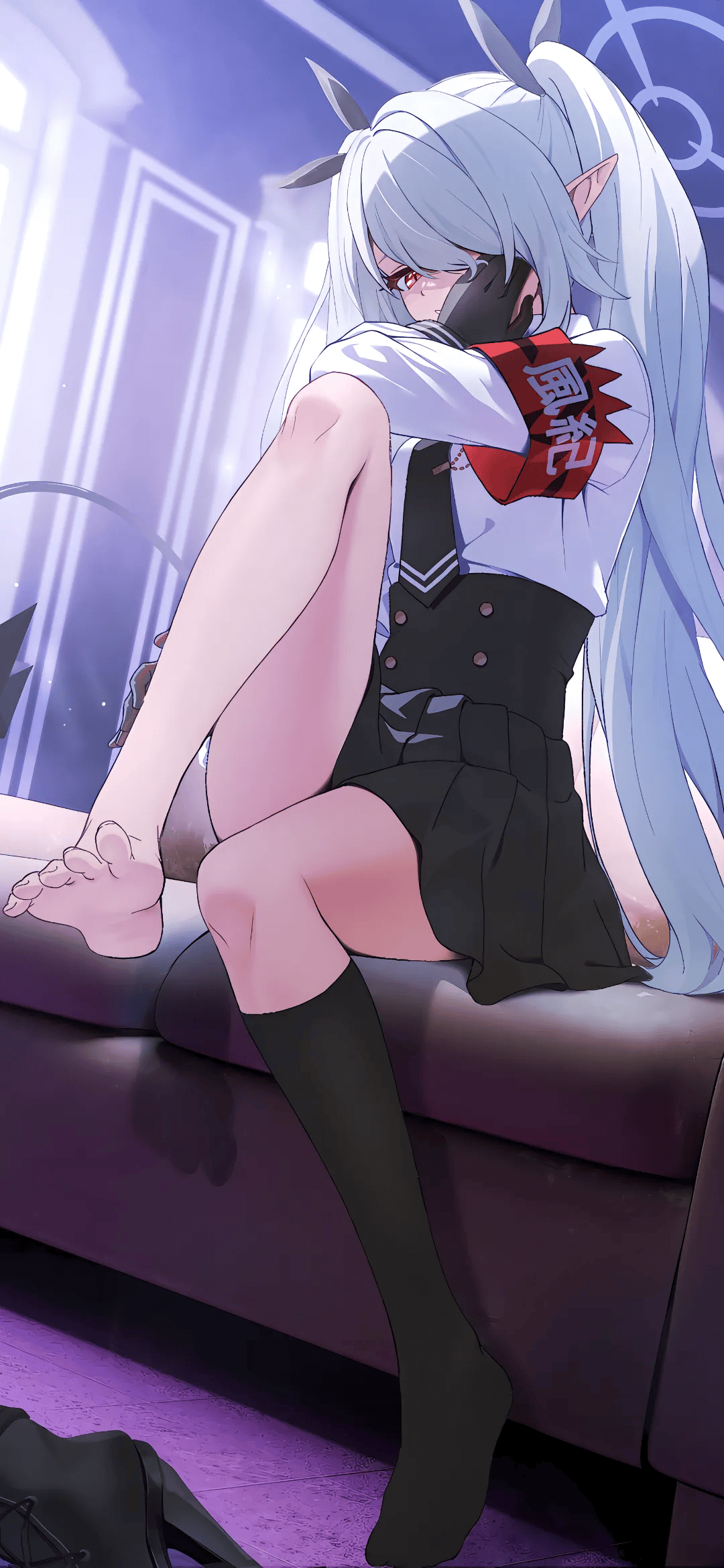 图片[8]-白发 JK 美少女风纪委员阿米莉亚 原神小胡桃插画大赏-忙忙软件库