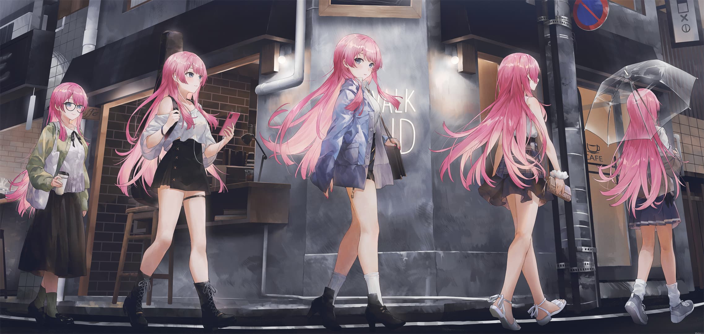 图片[9]-白发 JK 美少女风纪委员阿米莉亚 原神小胡桃插画大赏-忙忙软件库