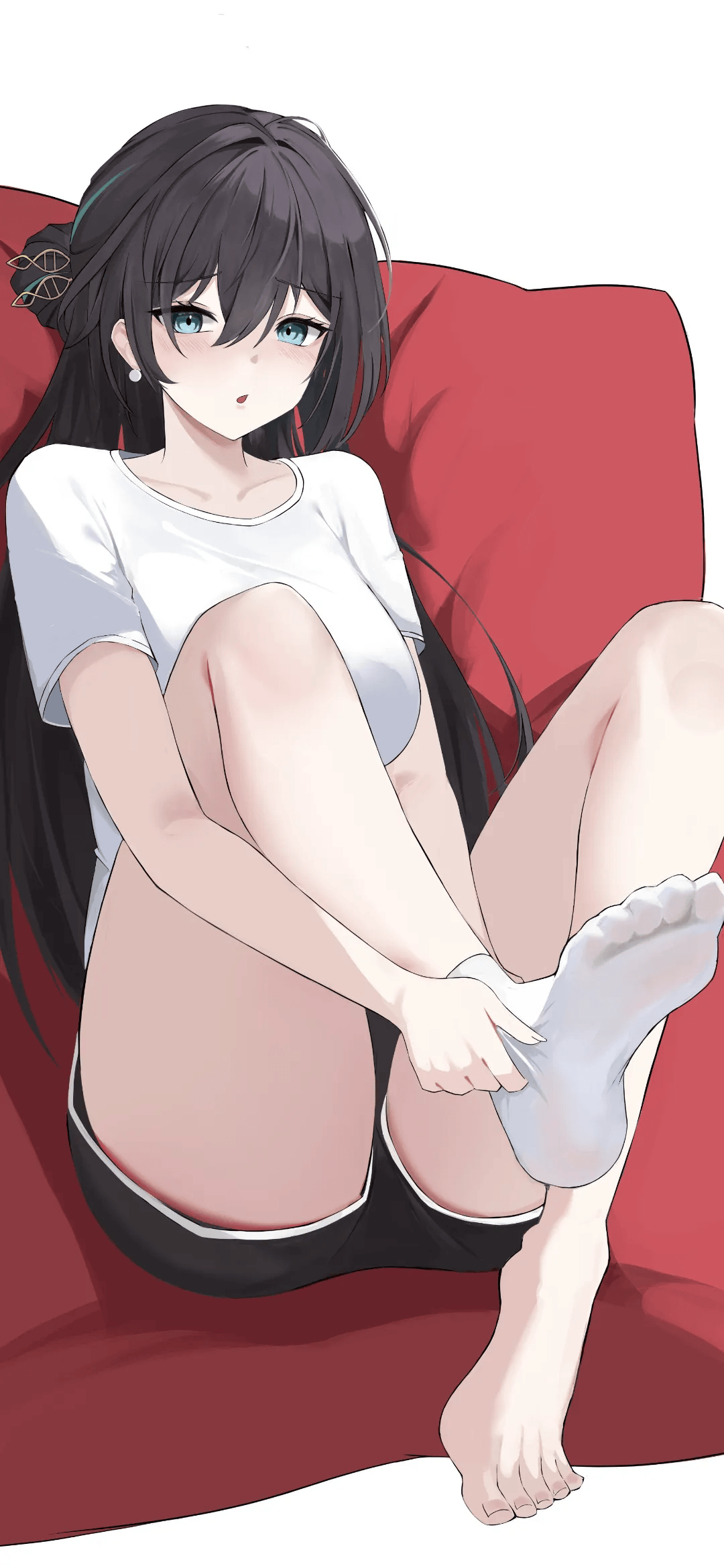 图片[18]-白发 JK 美少女风纪委员阿米莉亚 原神小胡桃插画大赏-忙忙软件库