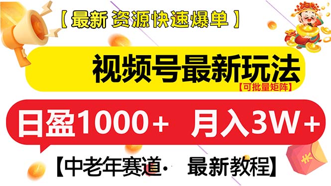 （13530期）视频号最新玩法 中老年赛道 月入3W+-忙忙软件库