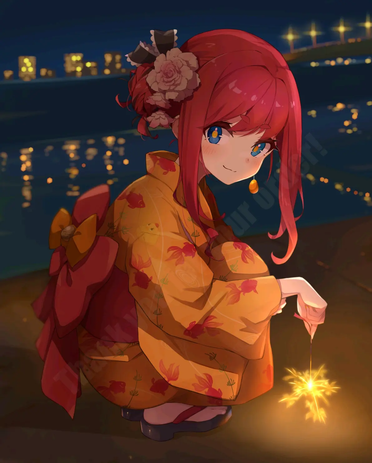 图片[11]-璀璨的夏日一景 – 手持烟花插画特辑-忙忙软件库