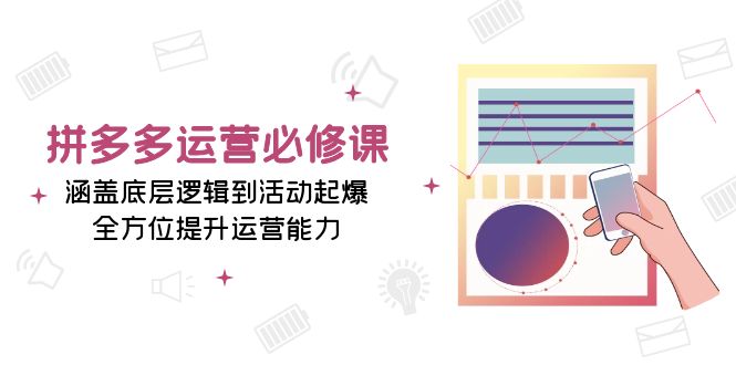 （13647期）拼多多运营必修课：涵盖底层逻辑到活动起爆，全方位提升运营能力-忙忙软件库