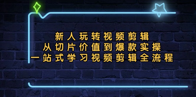 （13178期）新人玩转视频剪辑：从切片价值到爆款实操，一站式学习视频剪辑全流程-忙忙软件库