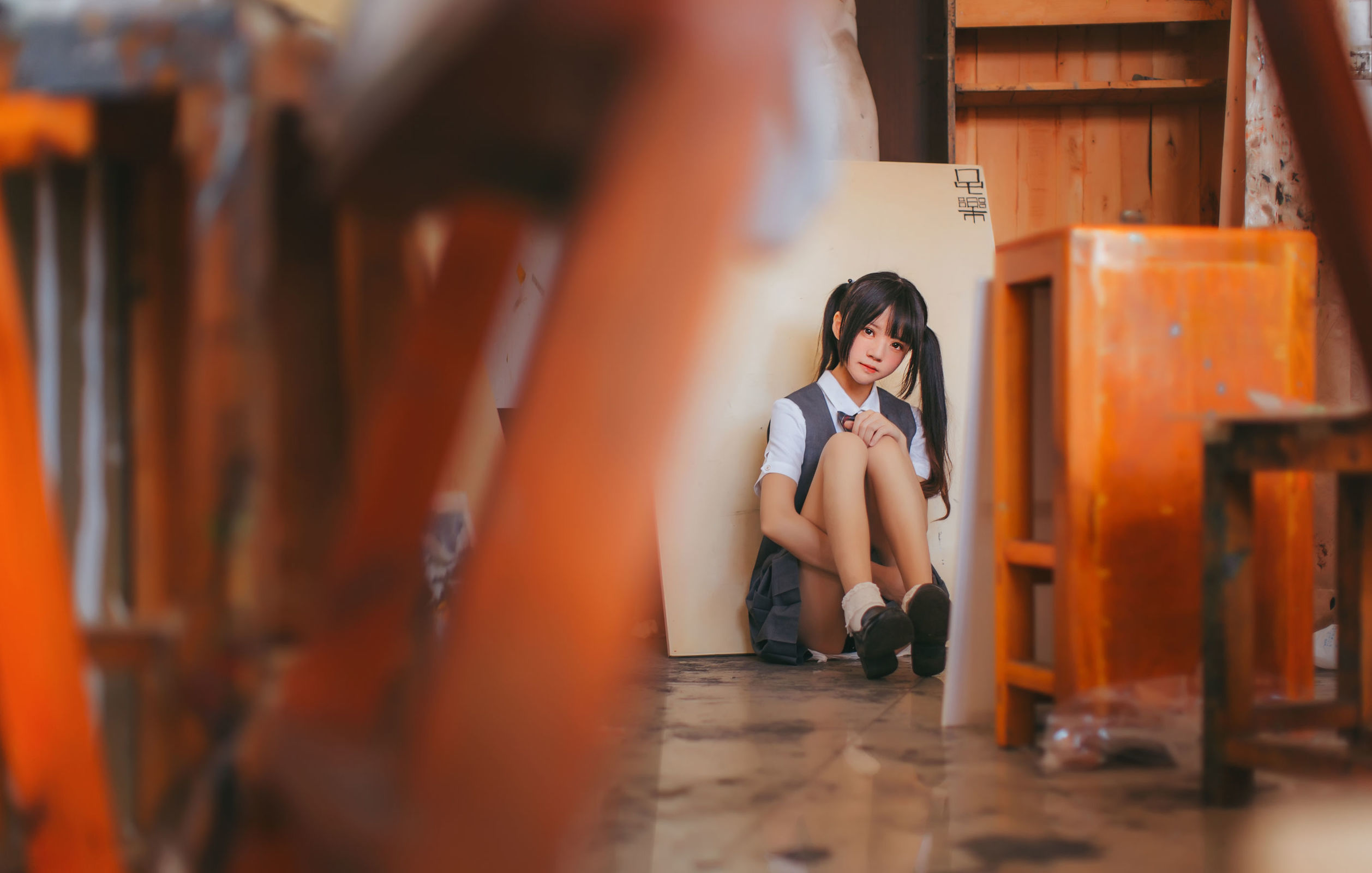 图片[17]-COSPLAY | 桜桃喵 – 画室少女 COS写真-忙忙软件库