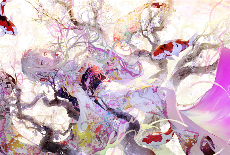 图片[2]-动漫长发少女主题女生插画原画高清手机电脑壁纸-忙忙软件库