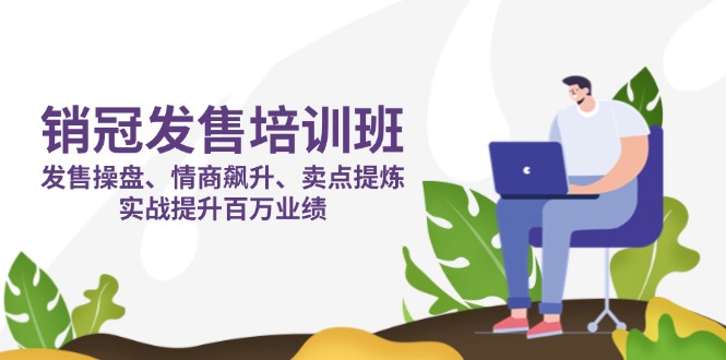 图片[1]-（14203期）销售冠军 开售培训机构：开售 股票操盘 情商智商 飙涨 产品卖点 提炼出，实战演练提高上百万销售业绩-观竹阁