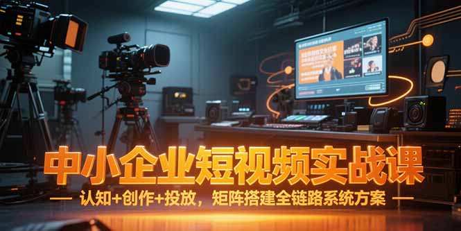 图片[1]-（15249期）中小企业短视频实战课，认知+创作+投放，矩阵搭建全链路系统方案-观竹阁
