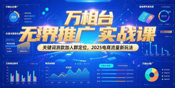 图片[1]-（15192期）万相台无界推广实战课，关键词测款加人群定位，2025电商流量新玩法-观竹阁