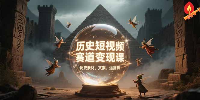（15386期）历史短视频赛道变现课，百集素材库应用，文案剪辑技巧，账号运营全案-观竹阁