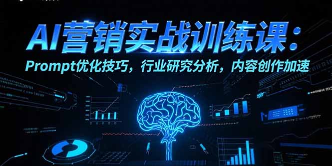 （15465期）AI营销实战训练课：Prompt优化技巧，行业研究分析，内容创作加速-观竹阁