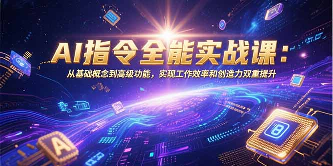 （15455期）AI指令全能实战课：从基础概念到高级功能，实现工作效率和创造力双重提升-观竹阁