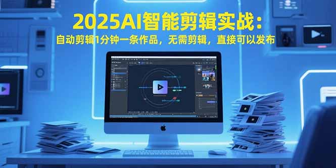 （15504期）2025AI智能剪辑实战：自动剪辑1分钟一条作品，无需剪辑，直接可以发布-观竹阁